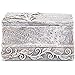 Load image into Gallery viewer, Floral Memorial Keepsake Box - Grey - 2.25&quot; - Stone Resin