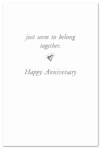 Greeting Card-Anniversary to Couple "Some people..."