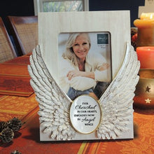 Load image into Gallery viewer, Memorial Picture Frame - Angel Wings - &quot;Ever Cherished in Our Hearts...&quot; - 4&quot; X 6&quot; Photo - 8.75&quot; X 7.75&quot; Frame