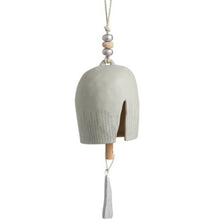 Load image into Gallery viewer, Inspired Bell - Hanging Decoration - Remembrance - Soft White - Ceramic and Metal