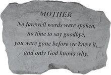 Load image into Gallery viewer, Memorial Garden Stone - Mother