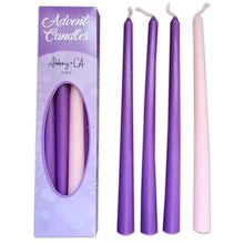 Load image into Gallery viewer, Advent Candles - 10&quot; Tapers - 4PC
