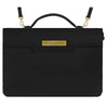 Bible Cover - Elegant Black - Detachable Shoulder Strap