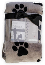Load image into Gallery viewer, Memorial Pet Blanket - &quot;Pawprints left by you&quot; - Polyester - 50&quot; X 60&quot;