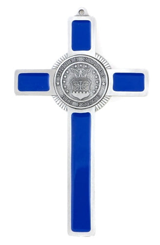 Cross - US Air Force - Blue and Silver - Metal - 8