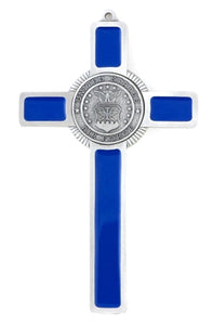 Cross - US Air Force - Blue and Silver - Metal - 8"H X 5"W