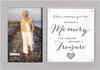 Picture Frame - "When someone you love becomes a memory..." - Gray and White - 5"X7" Photo - 10"X7" Frame