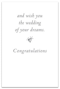 Greeting Card - Wedding Shower - "...wish you the wedding of your dreams."