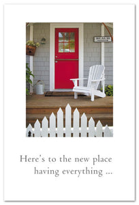 Greeting Card - New Home - "Here's to the new place..."