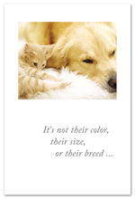 Load image into Gallery viewer, Greeting Card-Pet Condolence &quot; It&#39;s not their color...&quot;