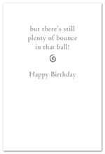 Load image into Gallery viewer, Greeting Cards-Birthday "The years, they bring..." Golden with ball
