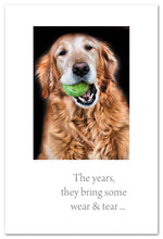 Load image into Gallery viewer, Greeting Cards-Birthday "The years, they bring..." Golden with ball