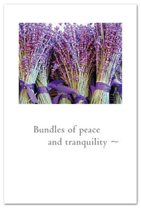 Greeting Card - Birthday - "Bundles of peace and tranquility..."