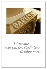 Load image into Gallery viewer, Greeting Card - Baptism - &quot;...may you feel God&#39;s love...&quot;