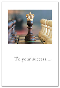 Greeting Card - Congratulations - "To your success..."