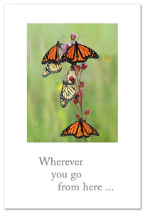 Greeting Card - Support & Encouragement - "Wherever you go from here..."