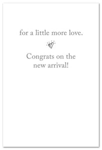Greeting Card - New Baby - "There's always room in a grandparent's heart..."