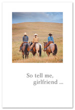 Load image into Gallery viewer, Greeting Card - Friendship - &quot;...does this horse make my butt look big?&quot;