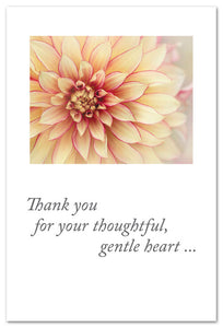 Greeting Card - Thank you - "...the generous soul you are."