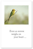Greeting Card - Condolence - "...may you remember the joyful moments."