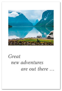 Greeting Card - Retirement - "Great new adventures are out there..."