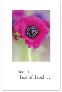 Greeting Card-Condolence "Such a beautiful soul..."