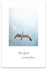 Load image into Gallery viewer, Greeting Cards-Condolence "His spirit is now free...: