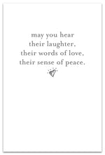 Load image into Gallery viewer, Greeting Card-Condolence "In the quiet..." Windchime Card