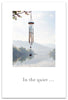 Greeting Card-Condolence "In the quiet..." Windchime Card