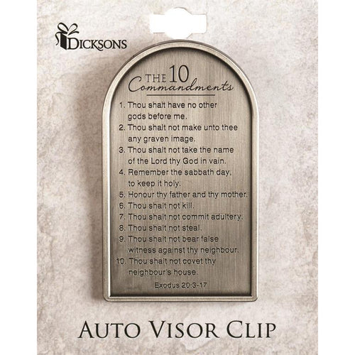 Auto Visor Clip - The 10 Commandments
