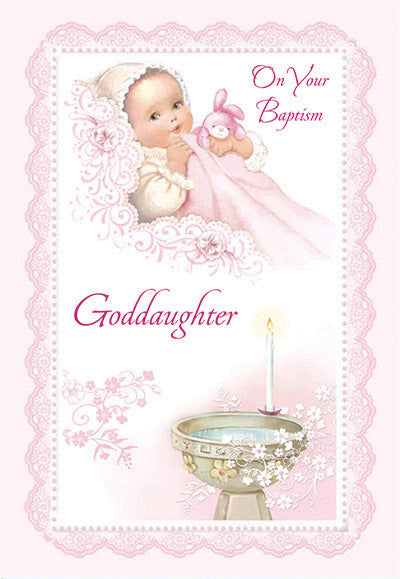 Greeting Card - Goddaughter Baptism