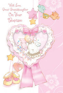 Greeting Card - Baptism - Great Granddaughter