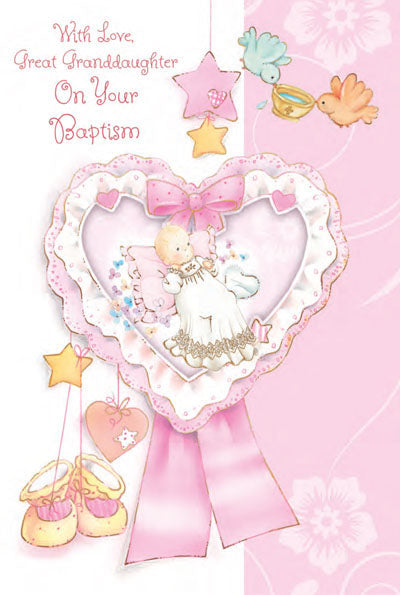 Greeting Card - Baptism - Great Granddaughter