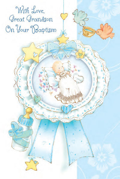 Greeting Card - Baptism - Great Grandson