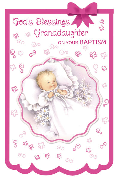 Greeting Card - Baptism - Granddaughter