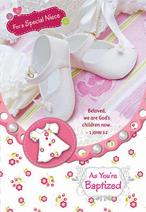 Greeting Card - Baptized - Niece
