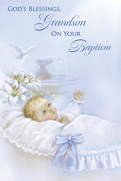 Greeting Card - Baptism - Grandson