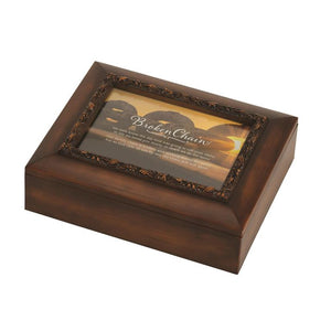 Box Urn - Photo Frame Lid - Broken Chain Poem