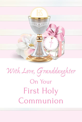 Greeting Card - First Holy Communion - Granddaughter