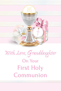 Greeting Card - First Holy Communion - Granddaughter