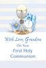 Greeting Card - First Holy Communion - Grandson