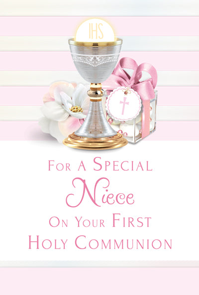 Greeting Card - First Holy Communion - Niece