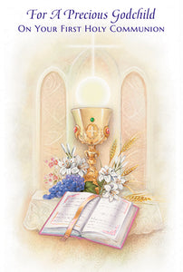 Greeting Card -First Holy Communion - Godchild