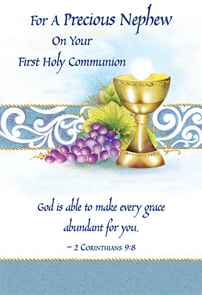 Greeting Card - First Holy Communion - Nephew