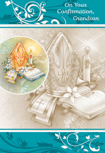 Greeting Card - Confirmation - Grandson