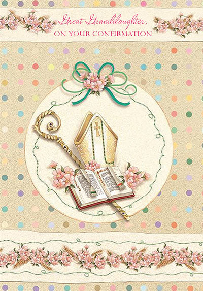 Greeting Card - Great Granddaughter Confirmation