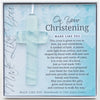 Ornament-Glass Cross "On your Christening..."