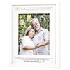 Picture Frame - 50th Anniversary - White Wood - 8" X 10" Photo - 12" X 15" Frame