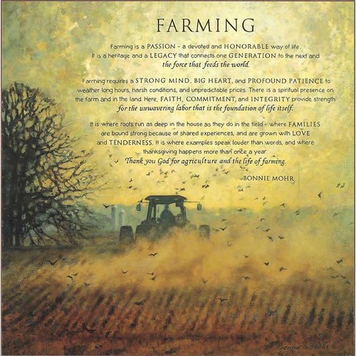 Wall Plaque - Verse - Farming is a Passion