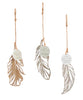 Ornament -Wood  Feather